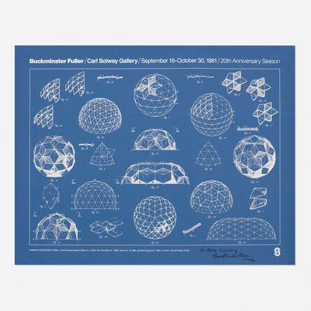 R. Buckminster Fuller, ‘Carl Solway Gallery poster and book’, 1981