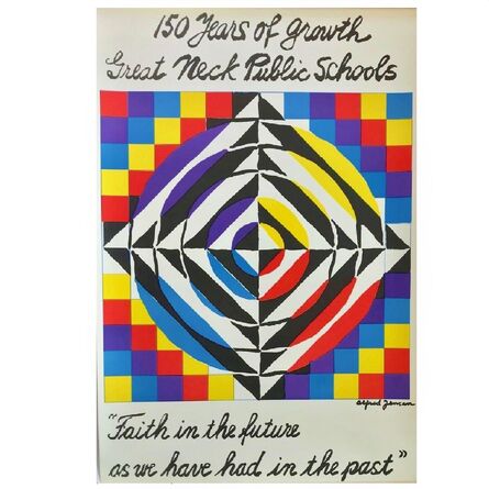 Alfred Jensen, ‘"150 Years of Growth Great Neck Public Schools", 1965, Op-Art Design by Alfred Jensen to Commemorate 150 years of Great Neck’, 1965