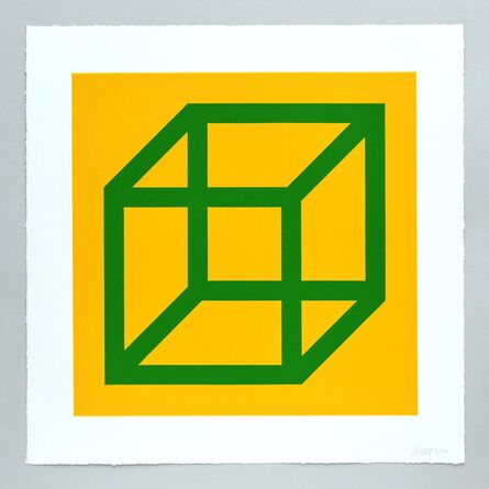 Sol LeWitt, ‘Open Cube in Color on Color Plate 23’, 2003