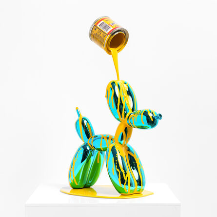 Joe Suzuki, ‘Happy accident - Balloon dog - Blue and yellow’, 2022