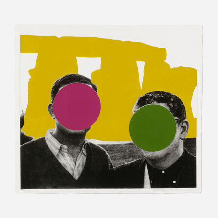 John Baldessari, ‘Stonehenge (with Two Persons) Yellow’, 2005