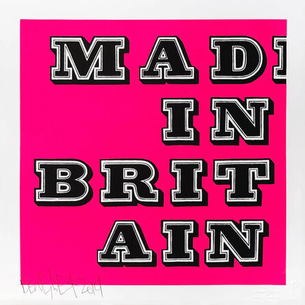 Ben Eine, ‘MAD IN BRITAIN - Fluorescent Pink’, 2019