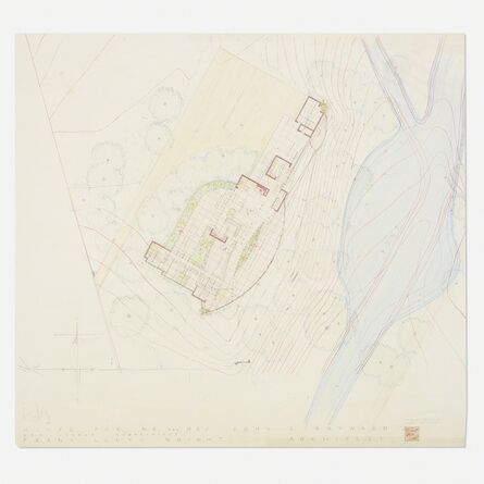 Frank Lloyd Wright, ‘Plan for the John L. Rayward House, New Canaan, Connecticut’, 1955