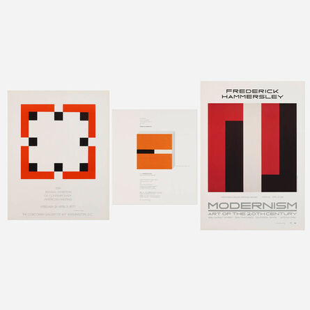 Frederick Hammersley, ‘Posters (three works)’, 1977-90