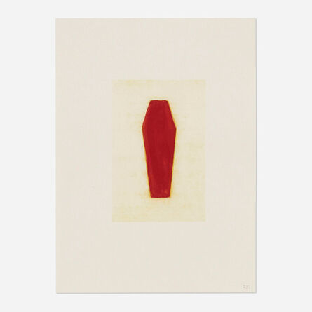 Robert Therrien, ‘No Title (Red Coffin)’, 1998