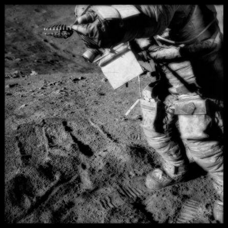 Michael Light, ‘076 David Scott Manipulates Collection Tongs at Spur Crater; Photographed by James Irwin, Apollo 15, July 26-August 7, 1971’, 1999