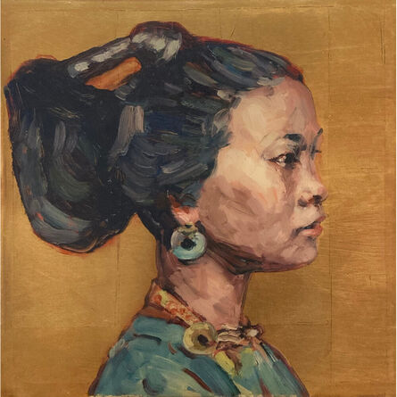 Hung Liu 刘虹, ‘Woman in Profile, with Turquoise Earing’, 2009