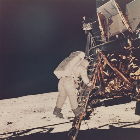 Neil Armstrong, ‘Aldrin descends lunar module ladder’, 1969