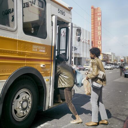 Janet Delaney, ‘Muni Bus, Mission Street, 1984’, 2018