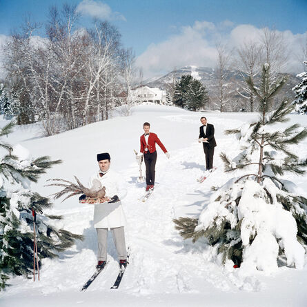 Slim Aarons, ‘Skiing Waiters’, 1962
