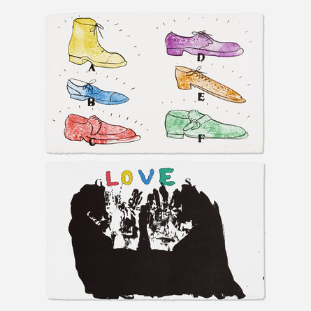 Jim Dine, ‘Two works from Oo La La (with Ron Padgett)’, 1970