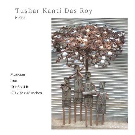 Tushar Kanti Das Roy, ‘Musician, Iron Sculpture by Contemporary Indian Artist “In Stock”’, 2010-2020