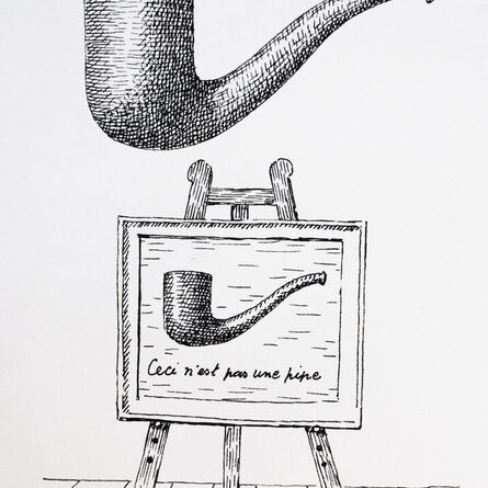 René Magritte, ‘This is not a Pipe – the two Mysteries, from: Dawn of the Antipode | Ceci n'est pas une pipe - les deux mystères’, 1966