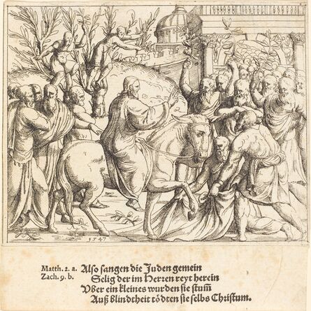 Augustin Hirschvogel, ‘The Entry into Jerusalem’, 1547