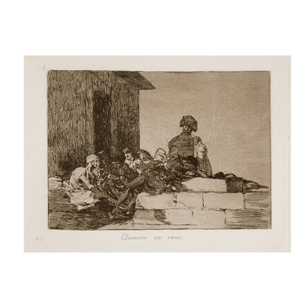 Francisco de Goya, ‘Clamores en vano’, ca. 1863