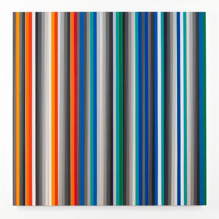 Gabriele Evertz, ‘Orange+Blue (Fermata)’, 2015