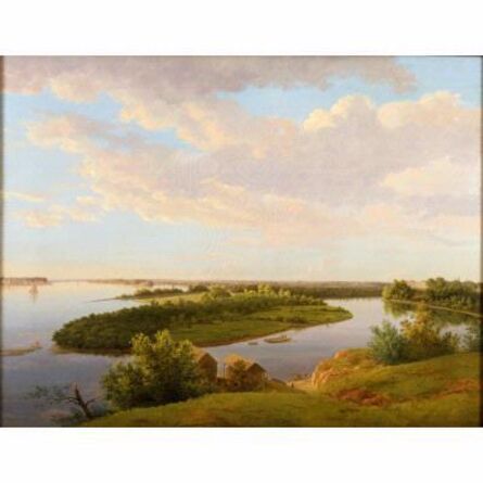 Thomas Birch, ‘View from the Hill at Bordentown, New Jersey’, 1818
