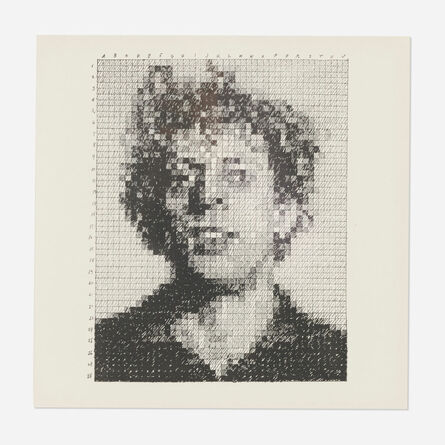 Chuck Close, ‘Phil (from the Rubber Stamp Portfolio)’, 1976