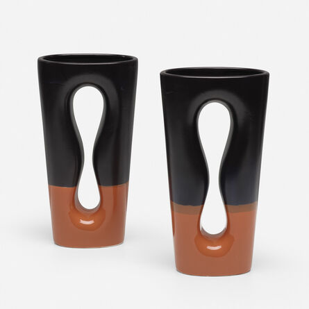 Unknown Italian, ‘vases, pair’, c. 1985