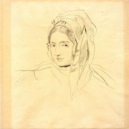 Eugène Delacroix, ‘Head of a Woman’, 1810-1863