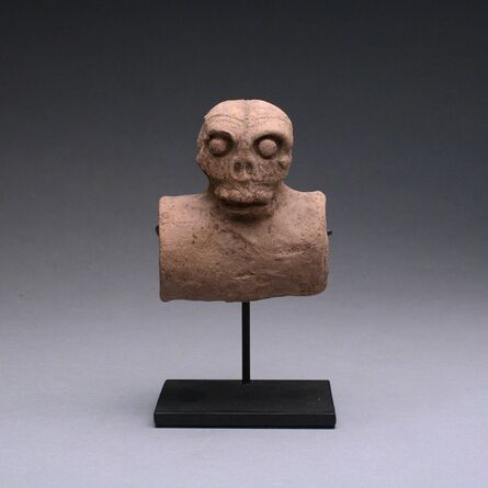 Unknown Pre-Columbian, ‘Mayan Terracotta Skull’, 200 AD to 600 AD