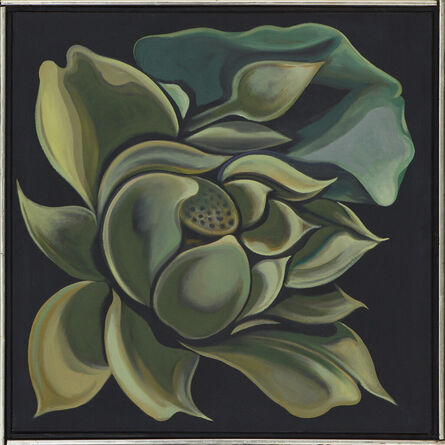 Lowell Nesbitt, ‘"Nocturnal Lotus" oil on canvas’, 1981