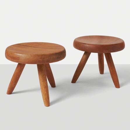Charlotte Perriand, ‘Pair of Low Stools by Charlotte Perriand ’