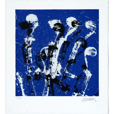Arman, ‘Manches de violons bleus. ’, 1987