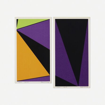 Olle Baertling, ‘Untitled (two works from The Angles of Baertling - Open Form, Infinite Space portfolio)’, 1962-68