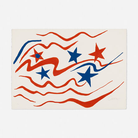 Alexander Calder, ‘Stars and Stripes (from the Flying Colors series)’, 1975