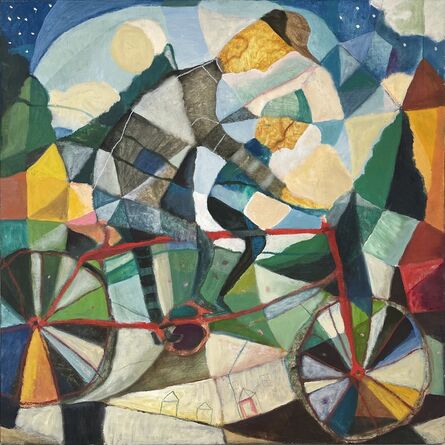 Donald Saaf, ‘Two Figures on a Bicycle’, 2020