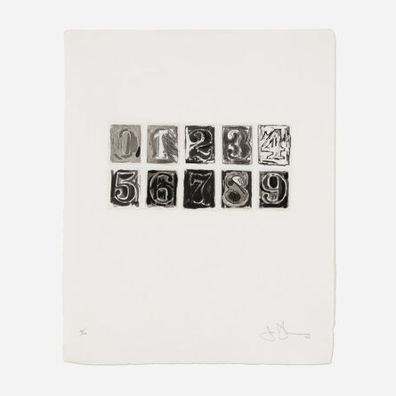 Jasper Johns, ‘0-9’, 1975