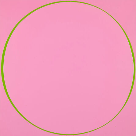 Ian Davenport, ‘Untitled Circle Painting: Pink/Green/Pink’, 2003