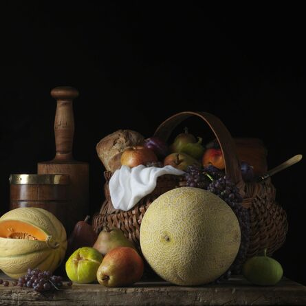 Paulette Tavormina, ‘Still Life with Melons and Basket, after L.M. (from the series Bodegón)’, 2014