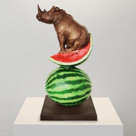 Gillie and Marc Schattner, ‘Rhinos Love Watermelon’, 2022