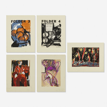 Grace Hartigan, ‘Five prints from Folder magazine’