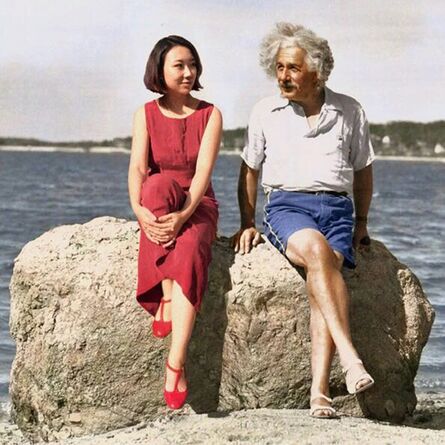 Silin Liu 刘思麟, ‘Albert Einstein & Celine Liu ’, 2014