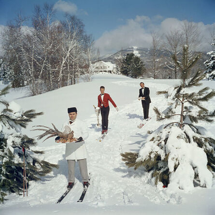 Slim Aarons, ‘Skiing Waiters’, 1960