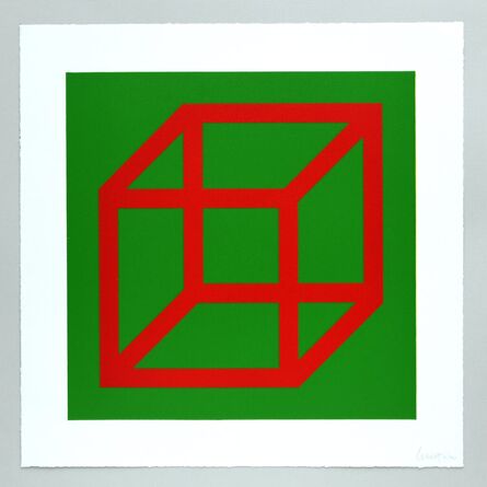 Sol LeWitt, ‘Open Cube in Color on Color Plate 04’, 2003
