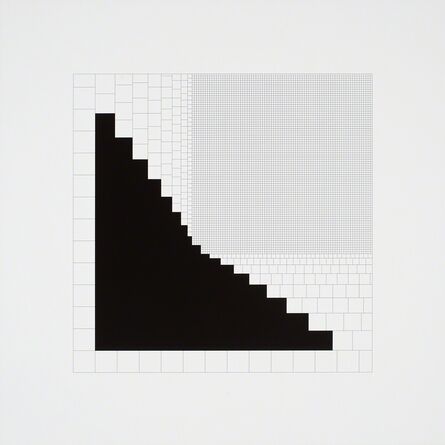 Attila Kovács, ‘regressiv-synthetisches quadrat 1-1974’, 1974