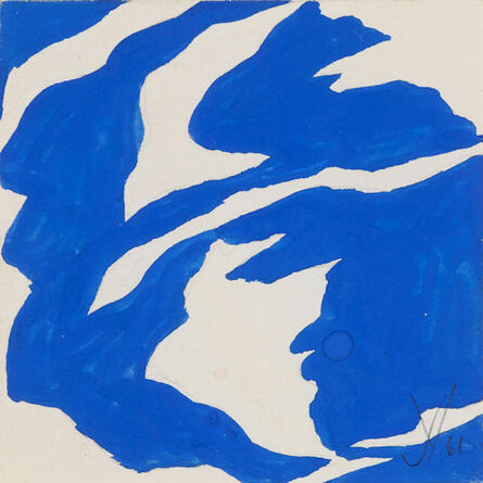 Jack Youngerman, ‘Blue White’, 1961