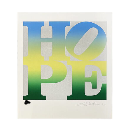 Robert Indiana, ‘Four Seasons of Hope (Silver/Blue)’, 2012