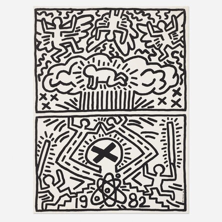 Keith Haring, ‘Nuclear Disarmament poster’, 1982