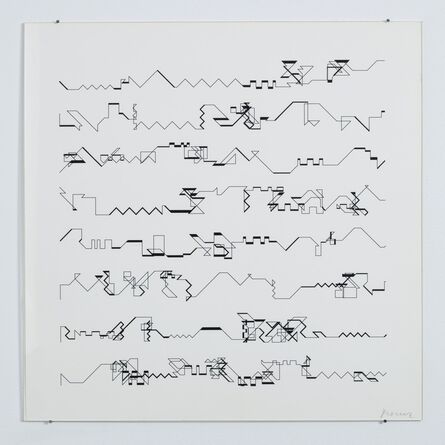 Manfred Mohr, ‘P-021’, 1970-1983