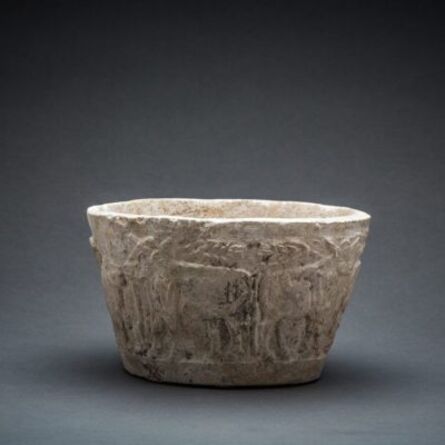 Unknown Sumerian, ‘Sumerian Stone Bowl with animals scene’, 3000 BCE-2000 BCE
