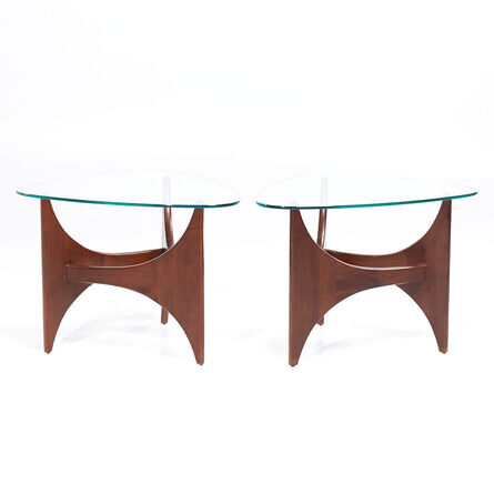 Adrian Pearsall, ‘Adrian Pearsall for Craft Associates Mid Century Walnut Side Tables - Pair’, 1970-1979