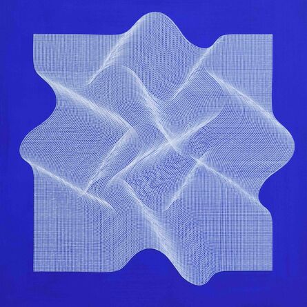 Roberto lucchetta, ‘Fabric 2020 - geometric abstract painting’, 2023
