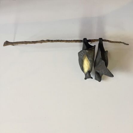 Copper Tritscheller, ‘Bat Pair on Branch (two different bats)’
