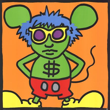 Keith Haring, ‘Andy Mouse, Dollar Sign’, 1991