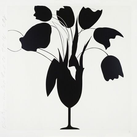 Donald Sultan, ‘Black Tulips and Vase, Feb 26’, 2014